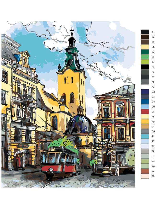 Картина по номерам &amp;quot;Тармвай&amp;quot;