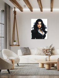 Картина по номерам &amp;quot;Девушка в чёрном&amp;quot;