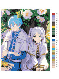 Картина по номерам &amp;quot;Фрирен и Химмель&amp;quot;