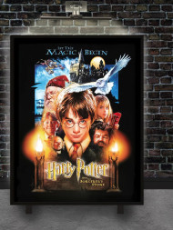 Holstga bosilgan poster &quot;Xogvarts sehr-jodusi&quot;