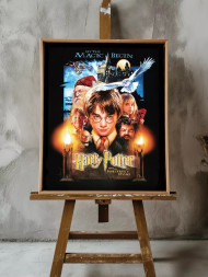 Holstga bosilgan poster &quot;Xogvarts sehr-jodusi&quot;