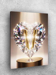 Holstga bosilgan poster "Olmos yurak"