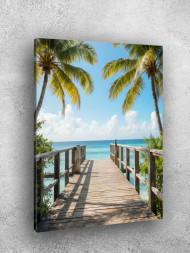 Постер на холсте &amp;quot;Пирс к морю&amp;quot;