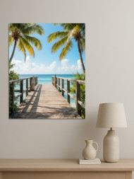 Постер на холсте &amp;quot;Пирс к морю&amp;quot;