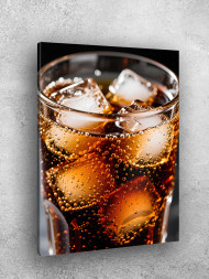 Постер на холсте &amp;quot;Газированный напиток со льдом&amp;quot;