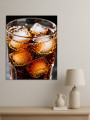 Постер на холсте &amp;quot;Газированный напиток со льдом&amp;quot;