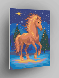 Raqamlar bo‘yicha rasm "Olovli ot"