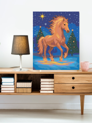 Raqamlar bo‘yicha rasm "Olovli ot"