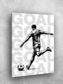 Holstga bosilgan qora-oq poster &amp;quot;Futbol harakati&amp;quot;