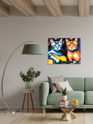 Raqamlar bo&#039;yicha rasm &quot;Musiqachi mushuklar&quot;