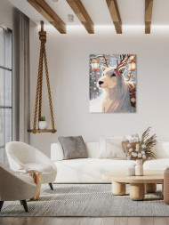 Raqamlar bo'yicha rasm "Maftunkor kiyik"