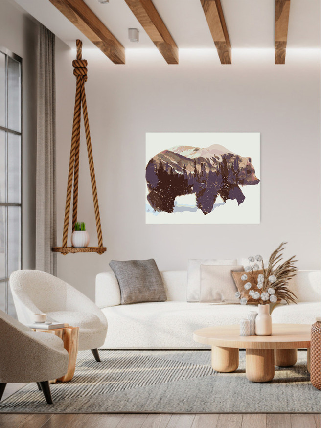 Raqamlar bo&amp;#039;yicha rasm &amp;quot;Ayiq&amp;quot;