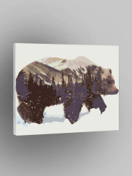 Raqamlar bo'yicha rasm "Ayiq"