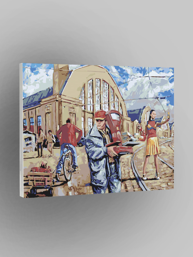 Картина по номерам &amp;quot;Городская суета&amp;quot;