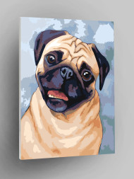 Raqamlar bo'yicha rasm "Yaxshi it"