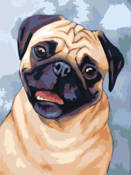 Raqamlar bo'yicha rasm "Yaxshi it"