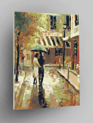 Картина по номерам &amp;quot;Пара под зонтом&amp;quot;