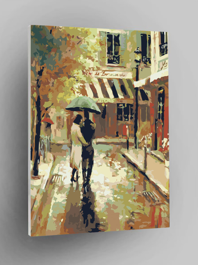 Картина по номерам &amp;quot;Пара под зонтом&amp;quot;