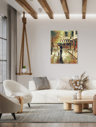 Картина по номерам &amp;quot;Пара под зонтом&amp;quot;