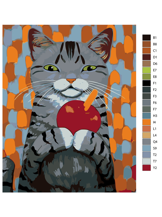 Картина по номерам &amp;quot;Котик&amp;quot;