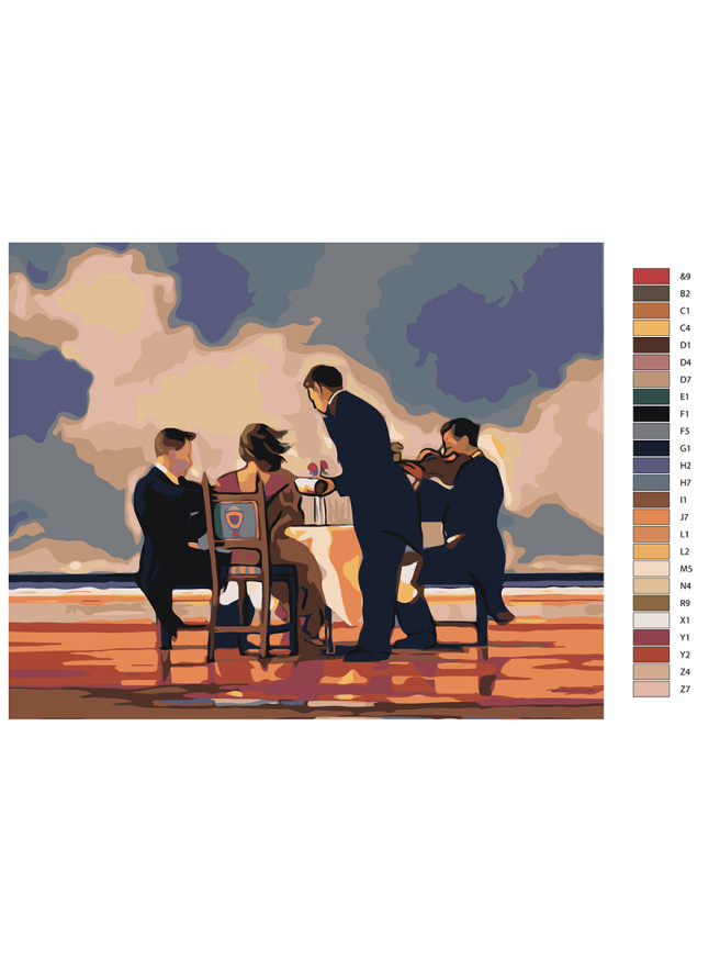 Картина по номерам &amp;quot;Светский ужин&amp;quot;