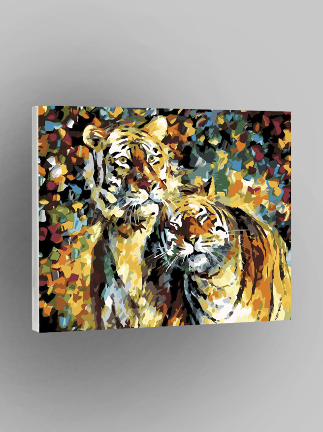 Raqamlar bo&amp;#039;yicha rasm &amp;quot;Bir juft yo&amp;#039;lbars&amp;quot;