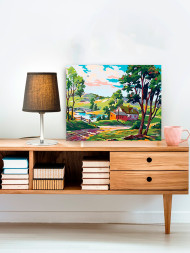 Картина по номерам &amp;quot;Маленькая деревня&amp;quot;