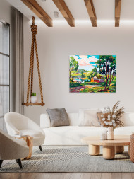 Картина по номерам &amp;quot;Маленькая деревня&amp;quot;