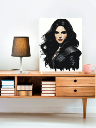 Картина по номерам &amp;quot;Красивая брюнетка&amp;quot;