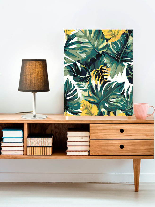 Raqamlar bo&amp;#039;yicha rasm &amp;quot;Yashil o&amp;#039;simliklar&amp;quot;