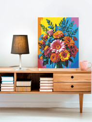 Картина по номерам &amp;quot;Красивый букет цветов&amp;quot;