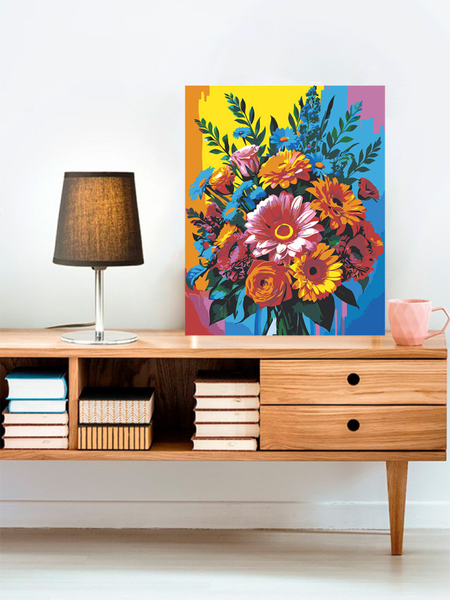 Картина по номерам &amp;quot;Красивый букет цветов&amp;quot;