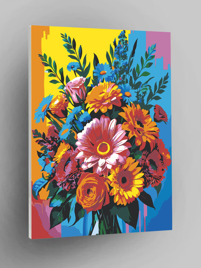 Картина по номерам &amp;quot;Красивый букет цветов&amp;quot;