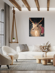 Raqamlar bo'yicha rasm "Sehrli kiyik"