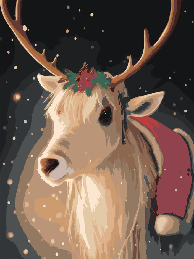 Raqamlar bo&amp;#039;yicha rasm &amp;quot;Sehrli kiyik&amp;quot;