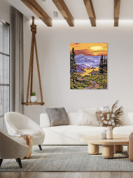 Картина по номерам &amp;quot;Волшебный закат&amp;quot;