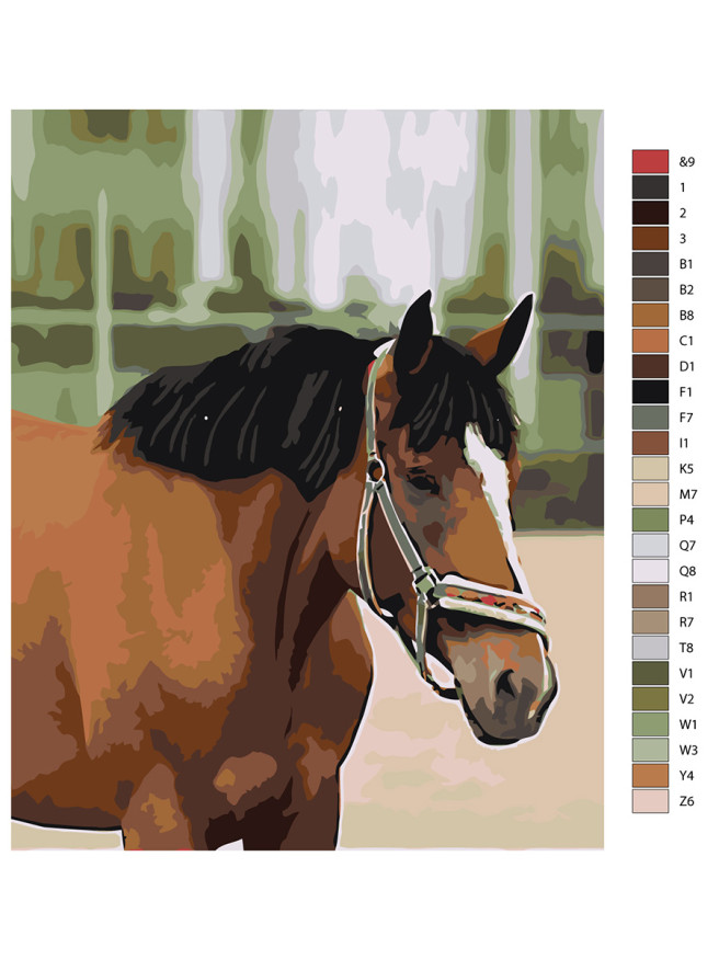 Raqamlar bo&amp;#039;yicha rasm &amp;quot;Ot&amp;quot;