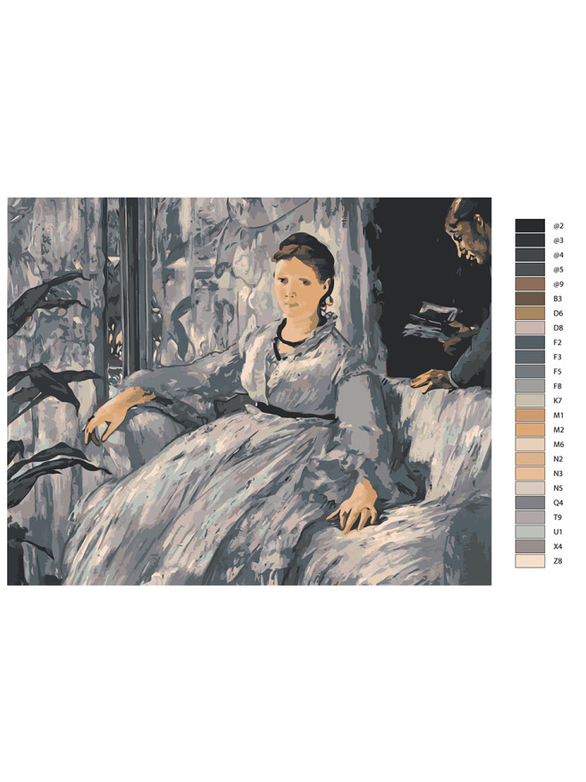 Картина по номерам &amp;quot;Молодая девушка&amp;quot;