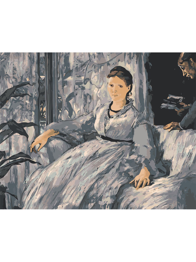 Картина по номерам &amp;quot;Молодая девушка&amp;quot;