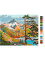 Картина по номерам &amp;quot;Домик у озера в горах&amp;quot;
