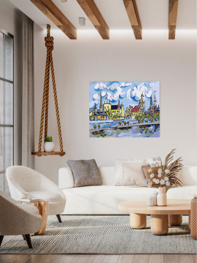 Raqamlar bo&amp;#039;yicha rasm &amp;quot;Shahar binolarining ko&amp;#039;rinishi&amp;quot;