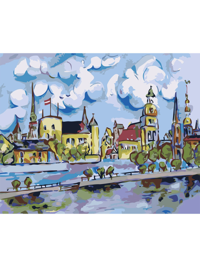 Raqamlar bo&amp;#039;yicha rasm &amp;quot;Shahar binolarining ko&amp;#039;rinishi&amp;quot;