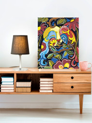 Raqamlar bo&#039;yicha rasm &quot;Filialdagi qushlar&quot;