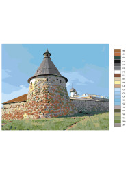 Картина по номерам &amp;quot;Древнее здание&amp;quot;