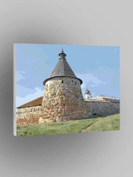 Картина по номерам &amp;quot;Древнее здание&amp;quot;