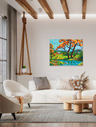 Raqamlar bo&#039;yicha rasm &quot;Daladagi akatsiya&quot;