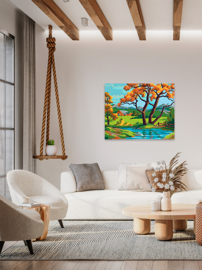 Raqamlar bo&amp;#039;yicha rasm &amp;quot;Daladagi akatsiya&amp;quot;