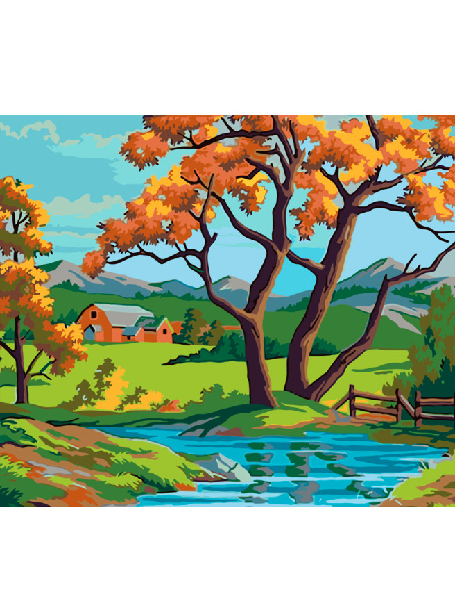 Raqamlar bo&amp;#039;yicha rasm &amp;quot;Daladagi akatsiya&amp;quot;