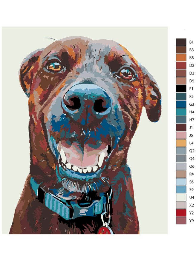 Raqamlar bo&amp;#039;yicha rasm &amp;quot;Kuchuk rasmi&amp;quot;