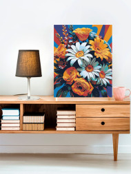 Картина по номерам &amp;quot;Разноцветный букет цветов&amp;quot;